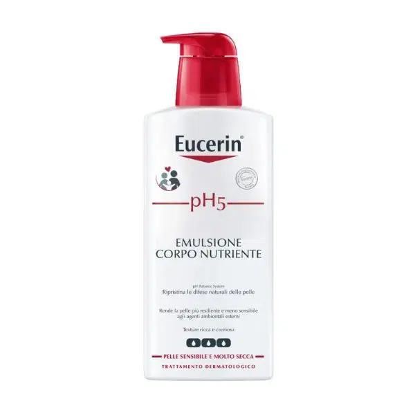 Eucerin pH5 Emulsione Corpo Nutriente per Pelle Sensibile e Molto Secca 400 ml