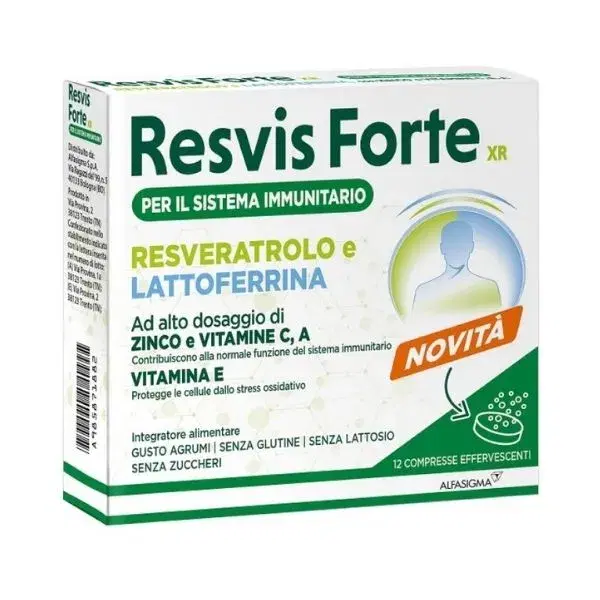 Alfasigma Resvis Forte Xr Integratore per le Difese Immunitarie 12 Compresse Eff