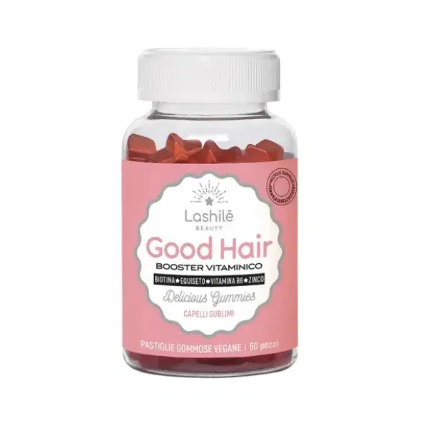 Lashile' Good Hair Integratore Per Capelli Senza Zuccheri 60 Gummies Gusto Frutti Misti
